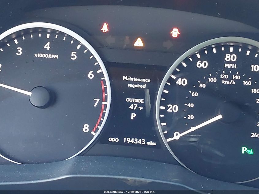 2013 Lexus Es 350 VIN: JTHBK1GG8D2067188 Lot: 43968547