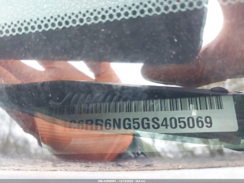 2016 Ram 1500 Laramie VIN: 1C6RR6NG5GS405069 Lot: 43968561