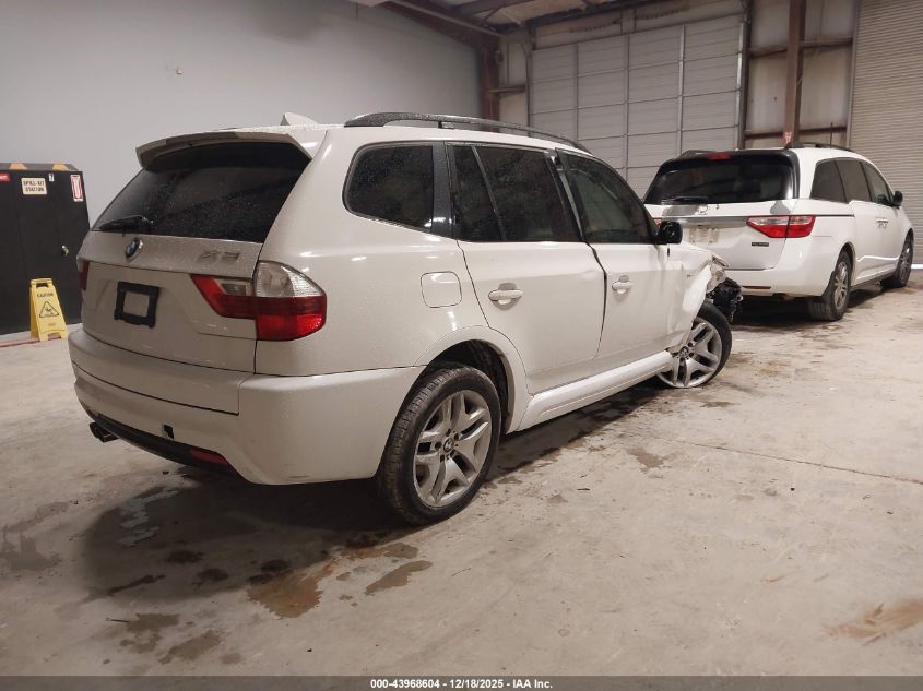 2007 BMW X3 3.0Si VIN: WBXPC93487WF23899 Lot: 43968604
