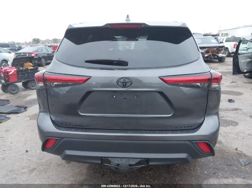 2022 Toyota Highlander Xle VIN: 5TDGZRBH3NS247271 Lot: 43968622