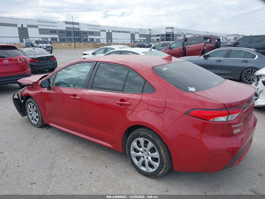 2020 Toyota Corolla Le VIN: JTDEPRAE0LJ089163 Lot: 43968625