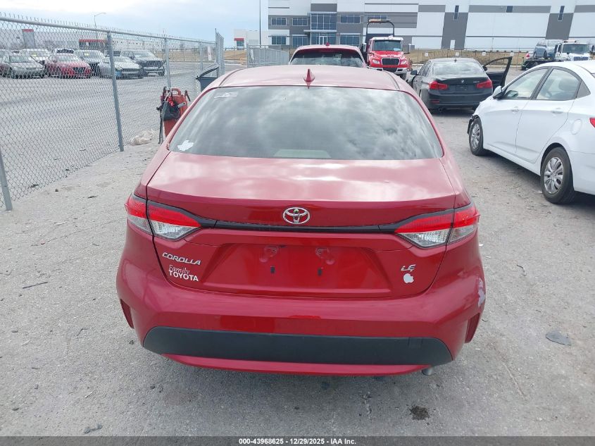 2020 Toyota Corolla Le VIN: JTDEPRAE0LJ089163 Lot: 43968625