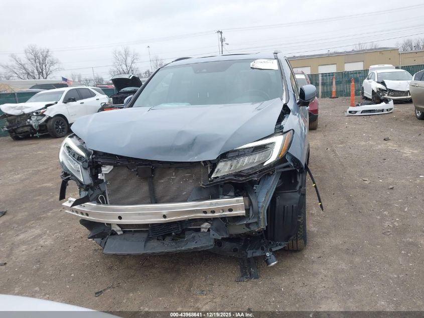 2022 Honda Pilot Awd Black Edition VIN: 5FNYF6H71NB082190 Lot: 43968641