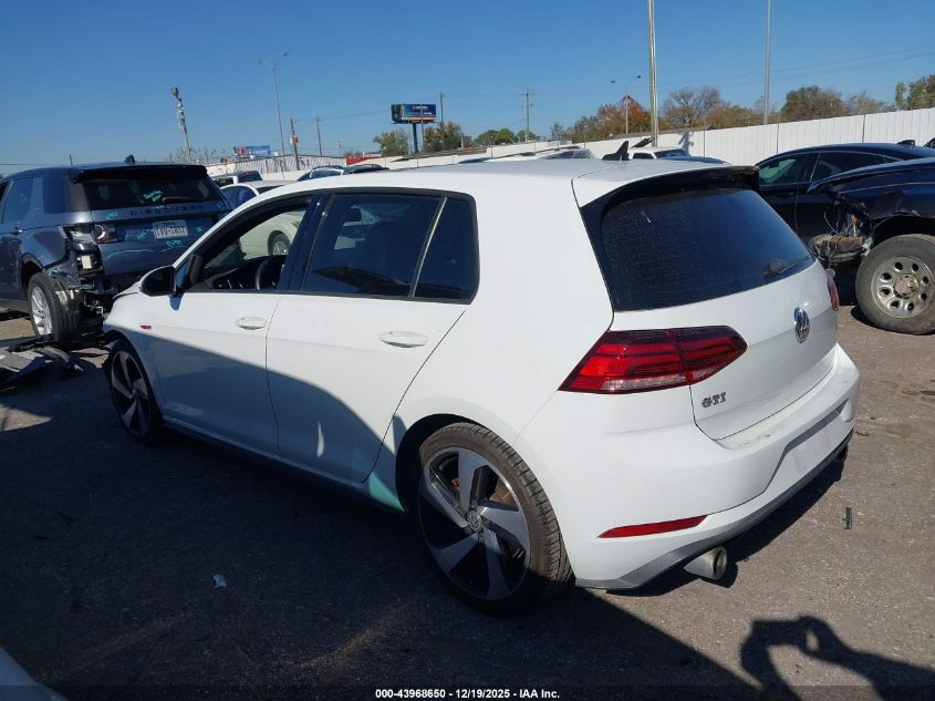 2018 Volkswagen Golf Gti 2.0T Autobahn/2.0T S/2.0T Se VIN: 3VW447AU1JM266140 Lot: 43968650