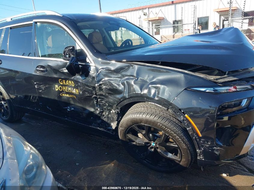 2025 BMW X7 xDrive40I VIN: 5UX23EM02S9Z0182 Lot: 43968670