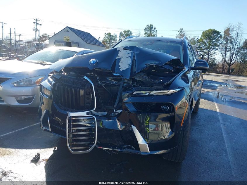2025 BMW X7 xDrive40I VIN: 5UX23EM02S9Z0182 Lot: 43968670