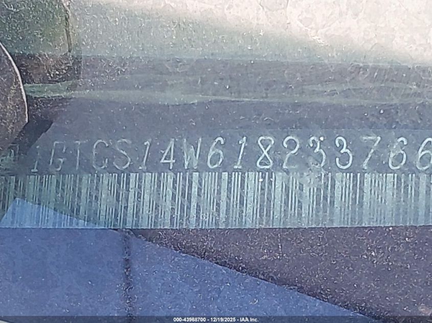 2001 GMC Sonoma Sl VIN: 1GTCS14W618233766 Lot: 43968700