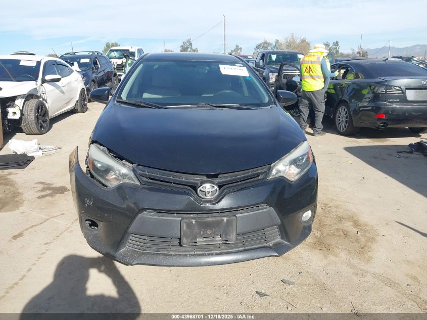 2014 Toyota Corolla Le Plus VIN: 5YFBURHE3EP011573 Lot: 43968701