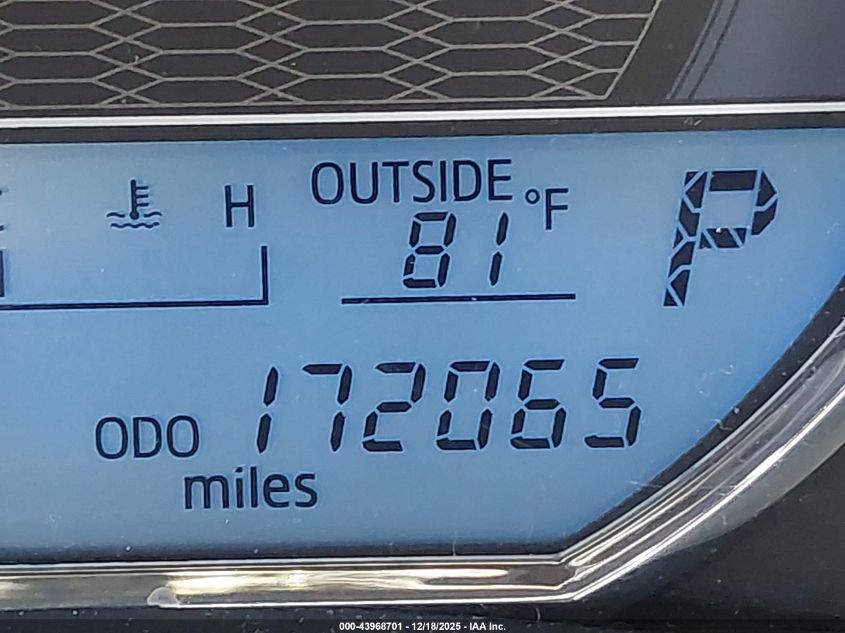 2014 Toyota Corolla Le Plus VIN: 5YFBURHE3EP011573 Lot: 43968701