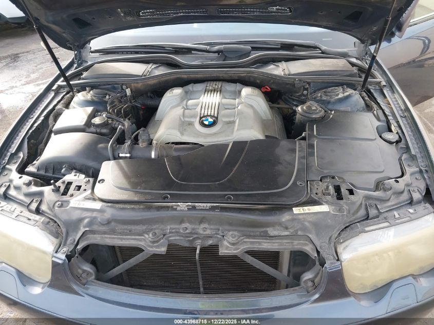 2003 BMW 745Li VIN: WBAGN63493DS43916 Lot: 43968715