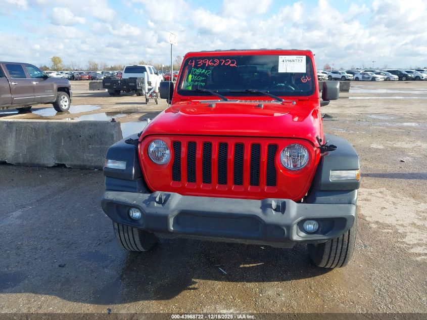 2019 Jeep Wrangler Unlimited Sport S 4X4 VIN: 1C4HJXDN3KW689465 Lot: 43968722