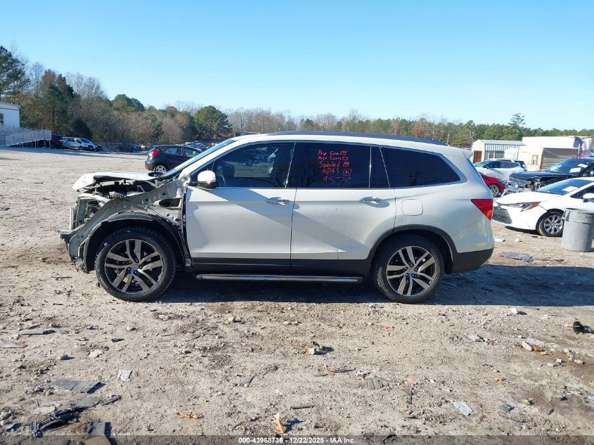 2017 Honda Pilot Elite VIN: 5FNYF6H06HB031243 Lot: 43968736