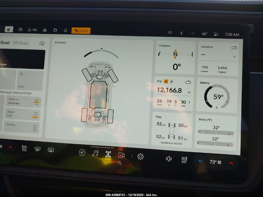 2025 Rivian R1S Adventure Dual Motor Large Pack/Adventure Dual Motor Max Pack VIN: 7PDSGBBA0SN050532 Lot: 43968741