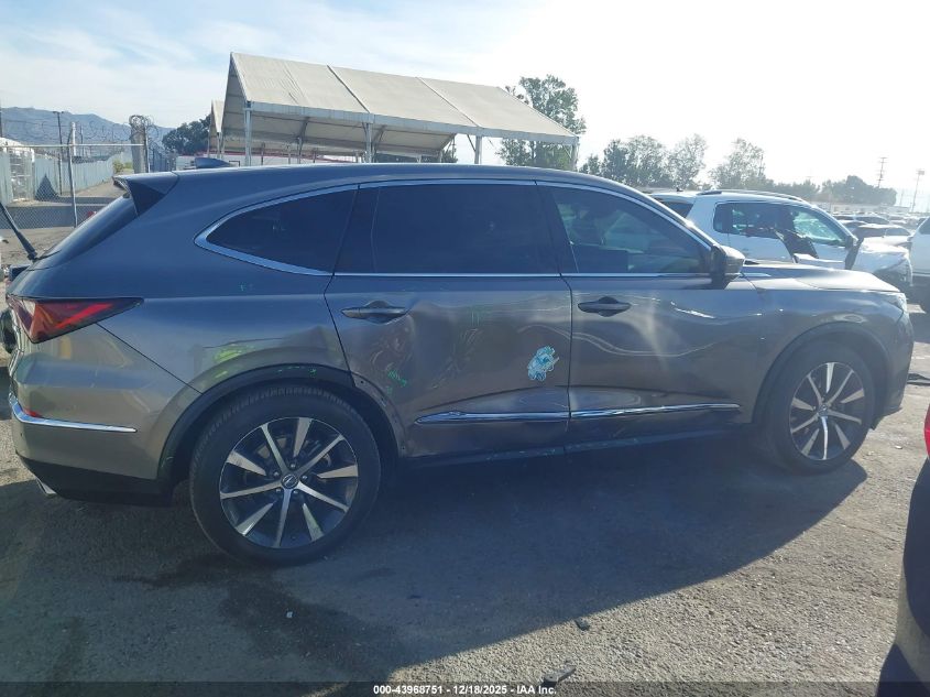 2025 Acura Mdx Technology Package VIN: 5J8YD9H46SL001711 Lot: 43968751