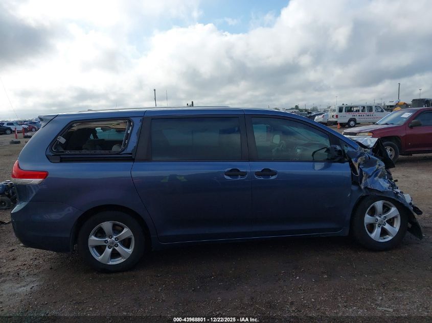 2014 Toyota Sienna L V6 7 Passenger VIN: 5TDZK3DC7ES521633 Lot: 43968801