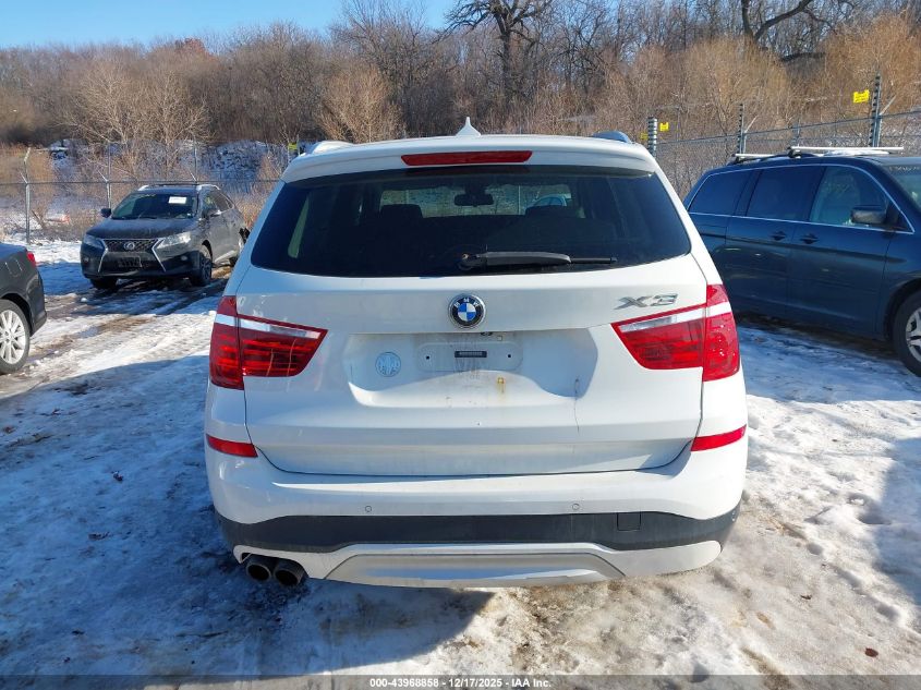 2016 BMW X3 xDrive28I VIN: 5UXWX9C52G0D80309 Lot: 43968858
