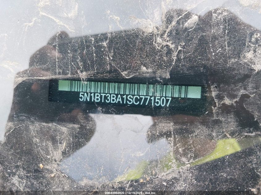 2025 Nissan Rogue Sv Fwd VIN: 5N1BT3BA1SC771507 Lot: 43968920