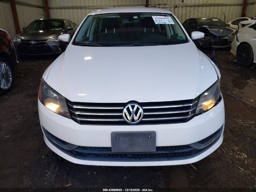 2013 Volkswagen Passat 2.5L S VIN: 1VWAP7A38DC096172 Lot: 43968945