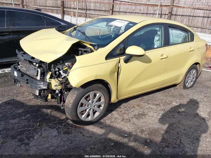Vin: knadm4a32g6658803, lot: 44464611, kia rio lx 20162