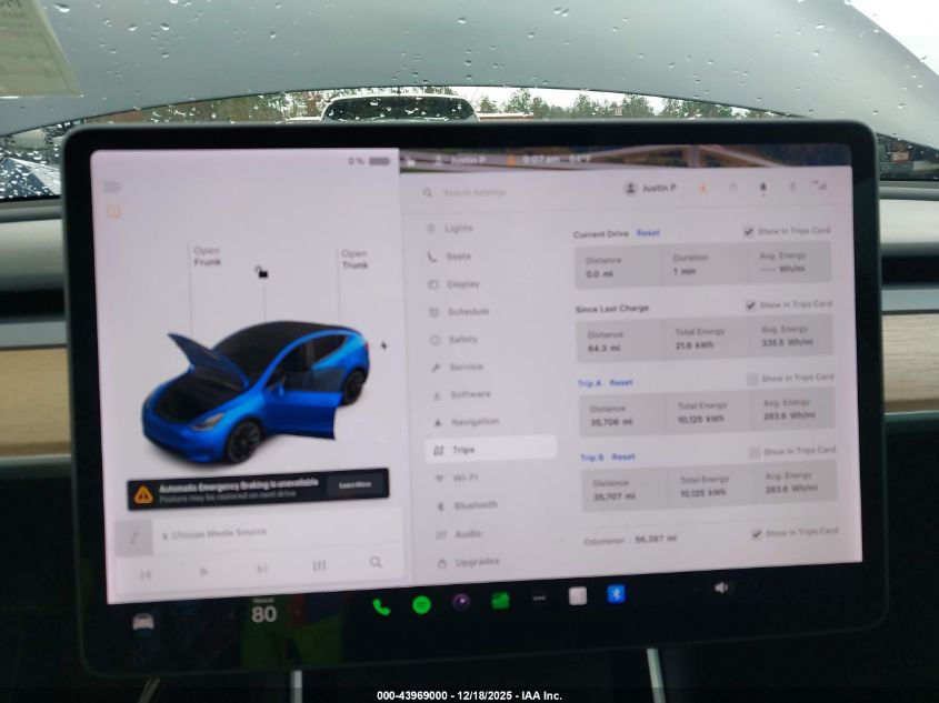 2021 Tesla Model Y Long Range Dual Motor All-Wheel Drive VIN: 5YJYGDEE4MF08062 Lot: 43969000