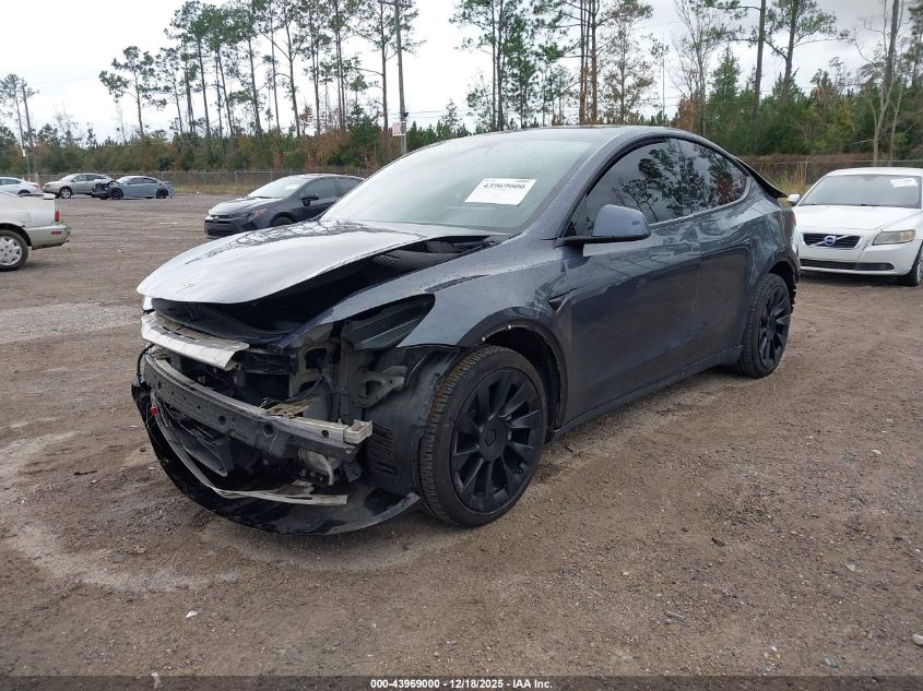 2021 Tesla Model Y Long Range Dual Motor All-Wheel Drive VIN: 5YJYGDEE4MF08062 Lot: 43969000