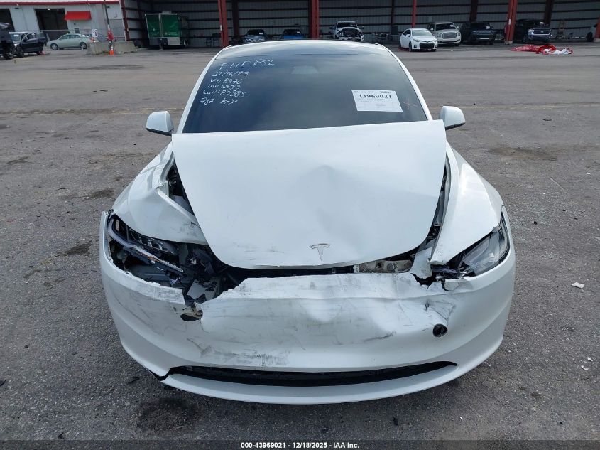 2024 Tesla Model 3 Long Range Dual Motor All-Wheel Drive/Rear-Wheel Drive VIN: 5YJ3E1EA5RF848976 Lot: 43969021