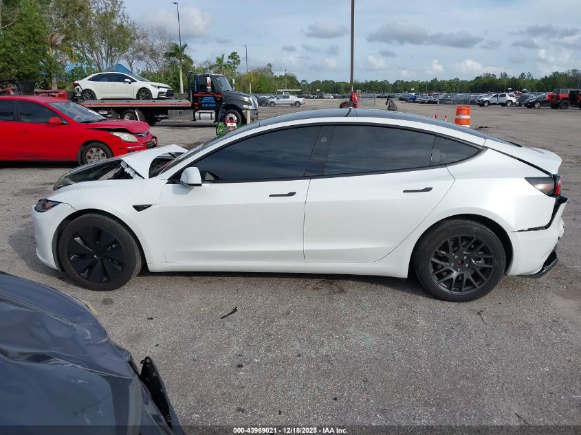 2024 Tesla Model 3 Long Range Dual Motor All-Wheel Drive/Rear-Wheel Drive VIN: 5YJ3E1EA5RF848976 Lot: 43969021