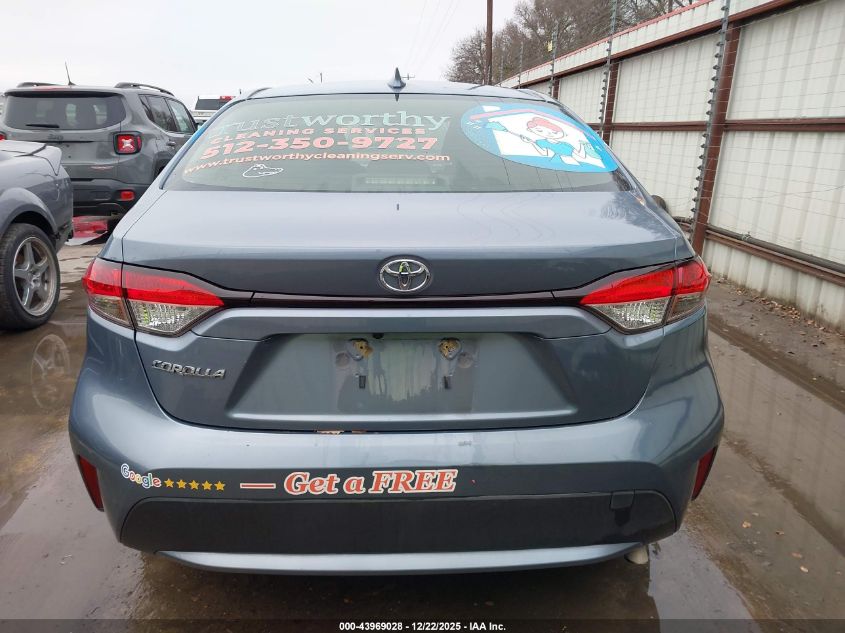 2022 Toyota Corolla Le VIN: JTDEPMAEXNJ209573 Lot: 43969028