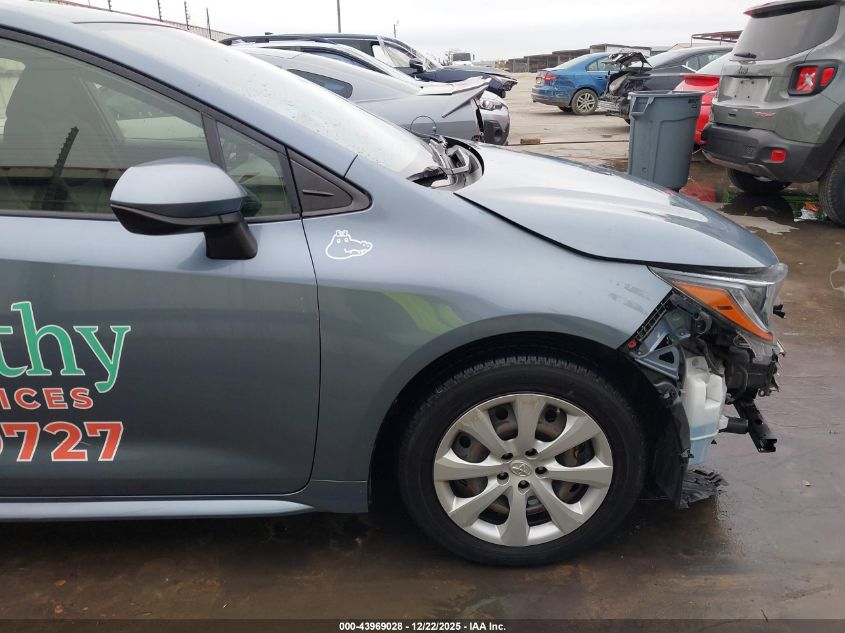 2022 Toyota Corolla Le VIN: JTDEPMAEXNJ209573 Lot: 43969028