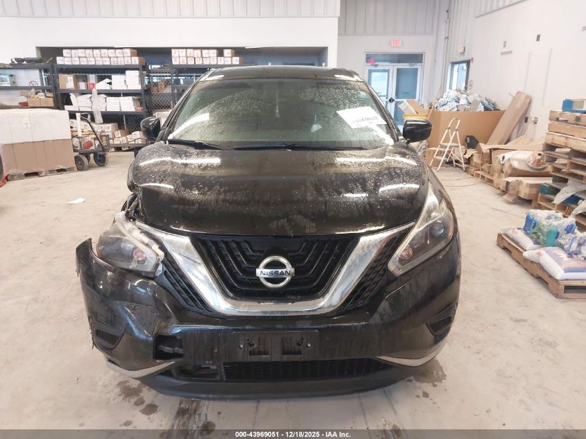 2018 Nissan Murano S VIN: 5N1AZ2MH6JN160292 Lot: 43969051