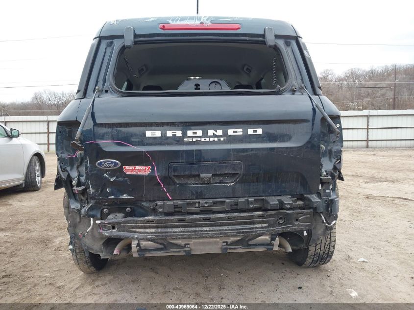 2022 Ford Bronco Sport Big Bend VIN: 3FMCR9B60NRD59263 Lot: 43969064