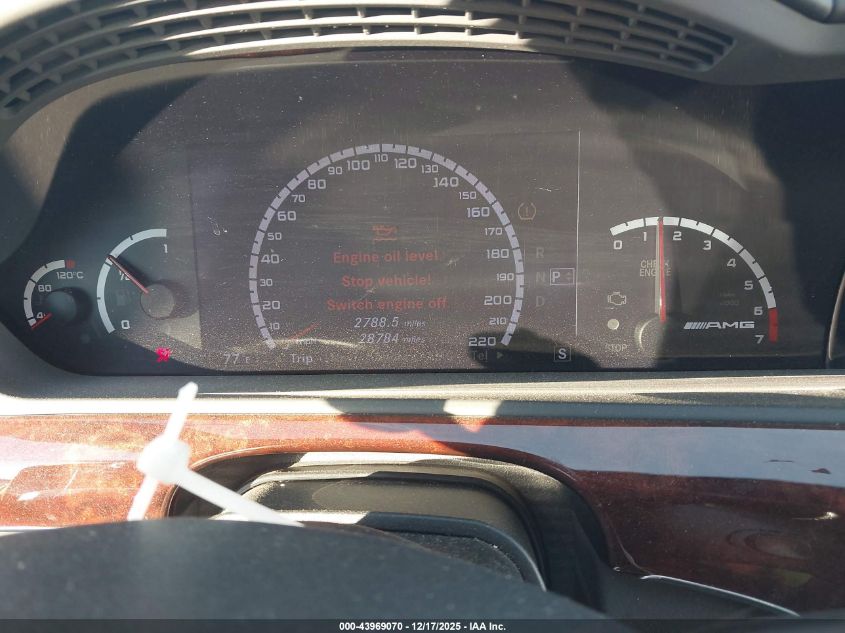 2007 Mercedes-Benz S 65 Amg VIN: WDDNG79X07A121308 Lot: 43969070