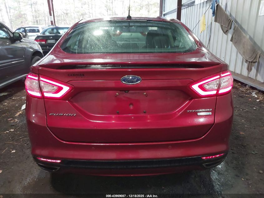 2014 Ford Fusion Titanium VIN: 3FA6P0K95ER197522 Lot: 43969087