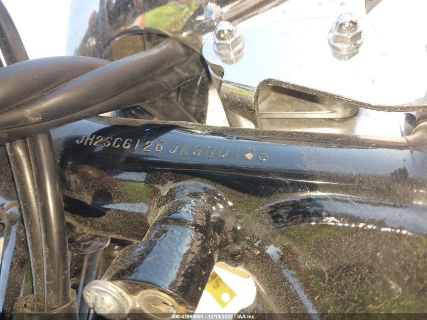 2018 Honda Vt1300 Cx VIN: JH2SC6125JK300133 Lot: 43969091