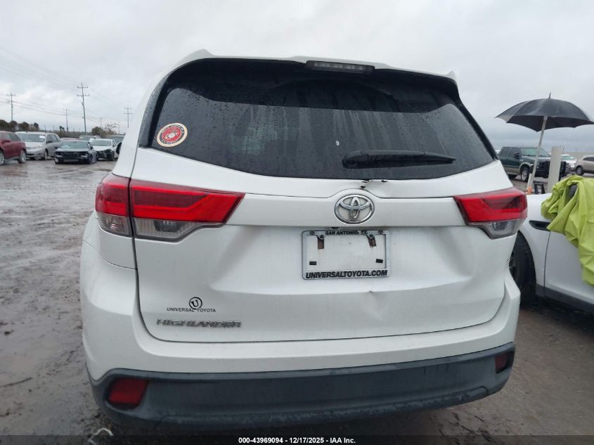 2018 Toyota Highlander Le VIN: 5TDZARFH5JS033404 Lot: 43969094