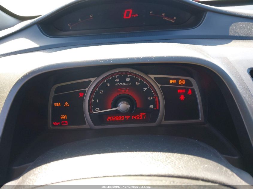 2009 Honda Civic Si VIN: 2HGFA55539H703059 Lot: 43969197