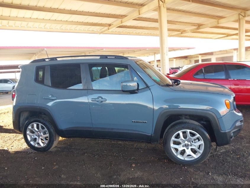 2018 Jeep Renegade Latitude 4X4 VIN: ZACCJBBBXJPH59139 Lot: 43969206