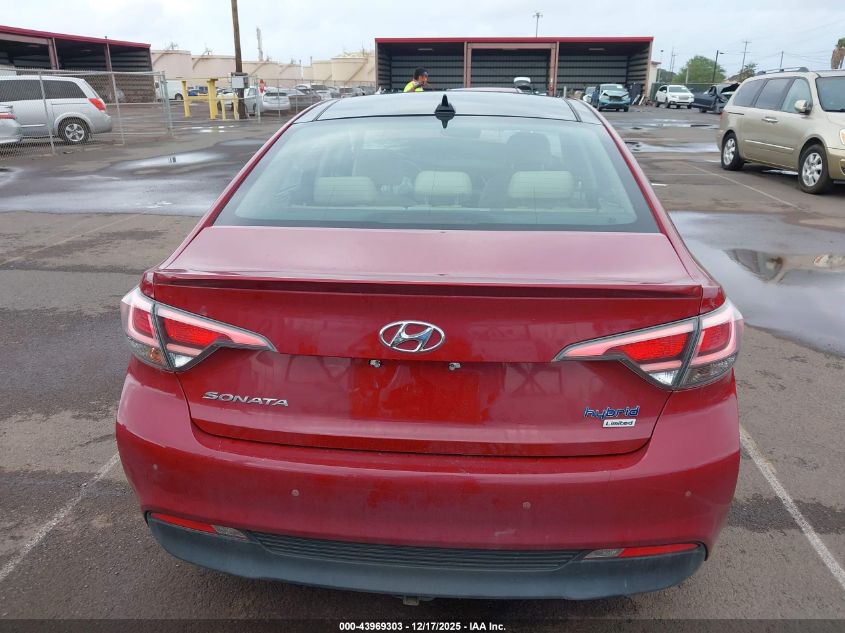 2016 Hyundai Sonata Hybrid Limited VIN: KMHE34L1XGA027098 Lot: 43969303