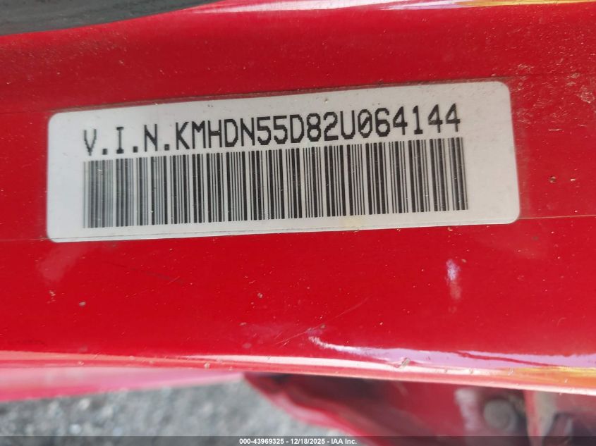 2002 Hyundai Elantra Gt VIN: KMHDN55D82U064144 Lot: 43969325