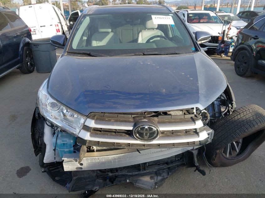 2019 Toyota Highlander Xle VIN: 5TDJZRFH9KS998774 Lot: 43969333