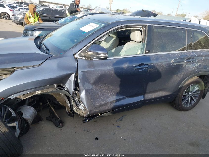 2019 Toyota Highlander Xle VIN: 5TDJZRFH9KS998774 Lot: 43969333