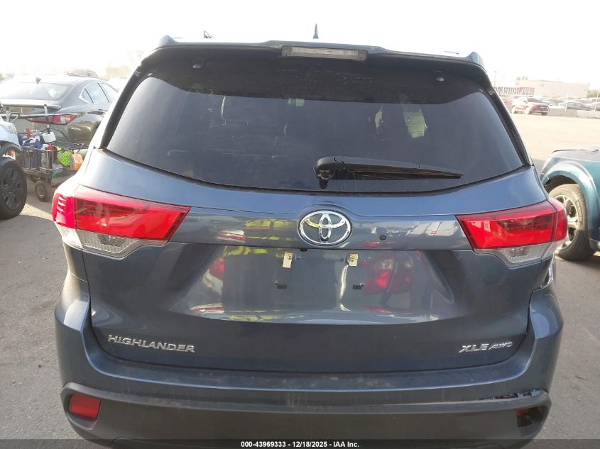 2019 Toyota Highlander Xle VIN: 5TDJZRFH9KS998774 Lot: 43969333