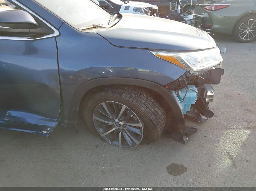 2019 Toyota Highlander Xle VIN: 5TDJZRFH9KS998774 Lot: 43969333