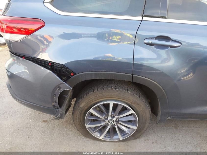 2019 Toyota Highlander Xle VIN: 5TDJZRFH9KS998774 Lot: 43969333