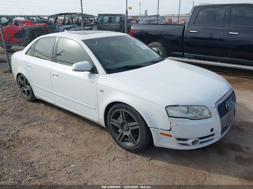 2007 Audi A4 2.0T VIN: WAUAF78EX7A073759 Lot: 43969385