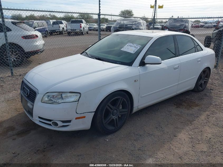 2007 Audi A4 2.0T VIN: WAUAF78EX7A073759 Lot: 43969385