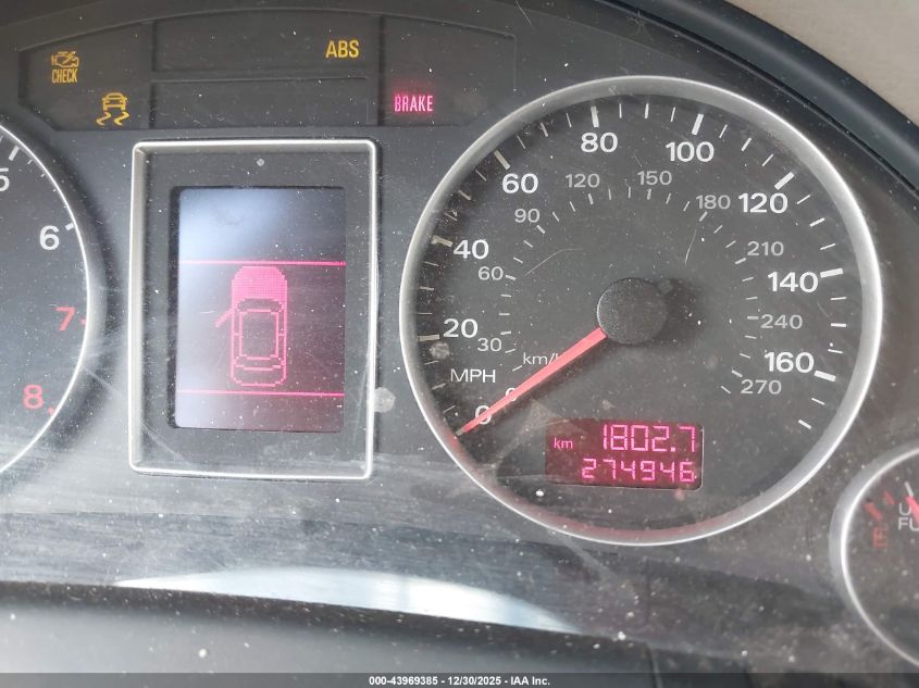 2007 Audi A4 2.0T VIN: WAUAF78EX7A073759 Lot: 43969385