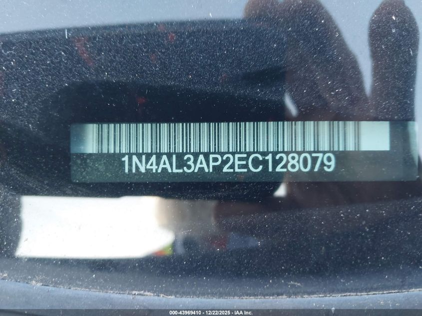 2014 Nissan Altima 2.5 Sl VIN: 1N4AL3AP2EC128079 Lot: 43969410