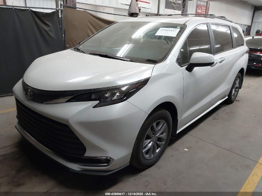 2024 Toyota Sienna Xle VIN: 5TDYRKEC7RS222178 Lot: 43969417