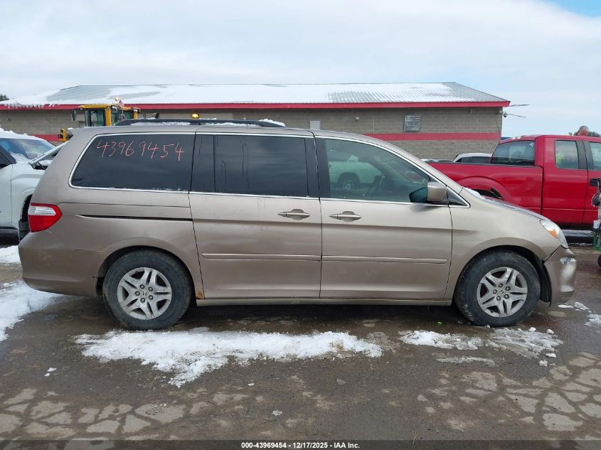2007 Honda Odyssey Ex-L VIN: 5FNRL38707B068232 Lot: 43969454